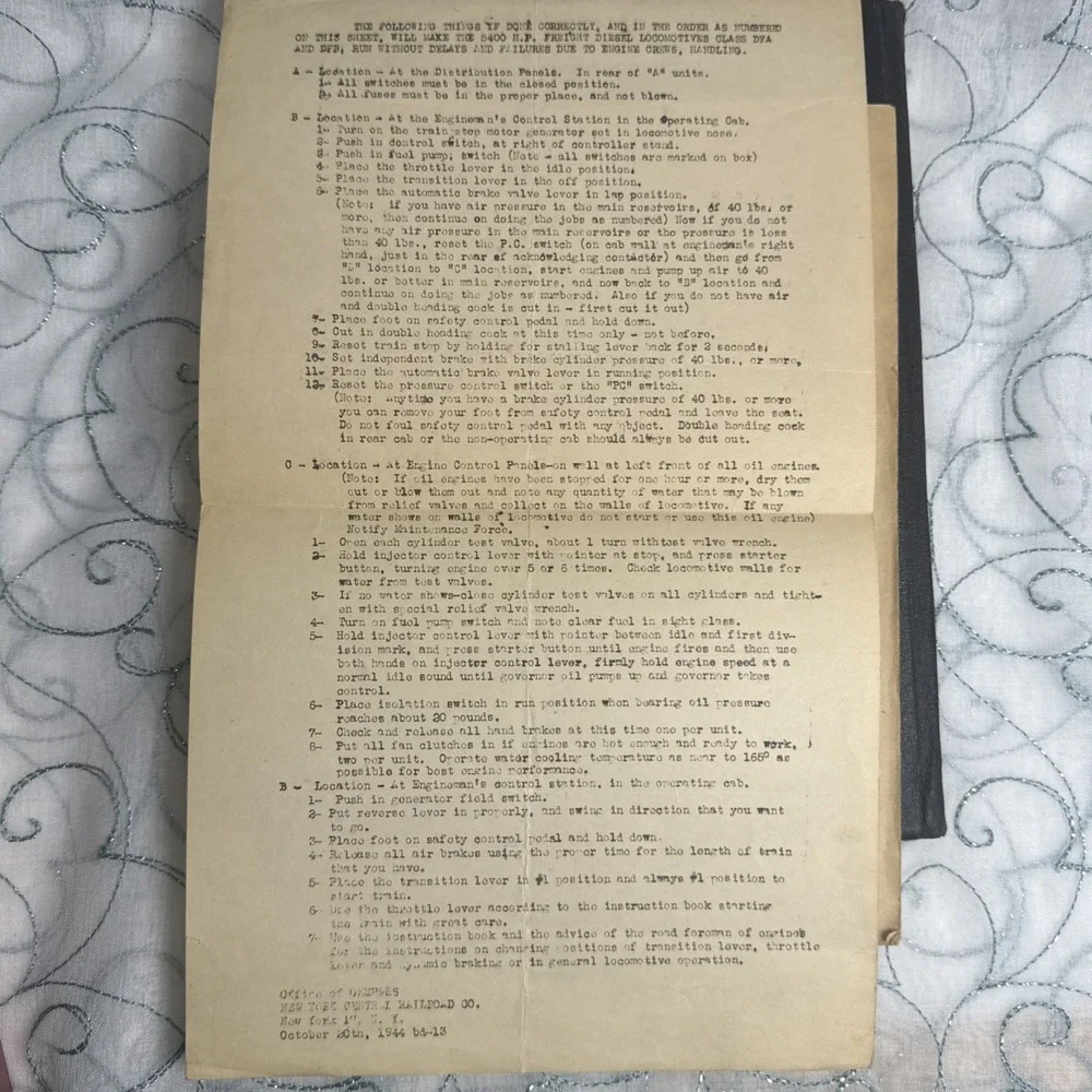 1941 Engineers And Fireman's‎ Manual With Study Guide